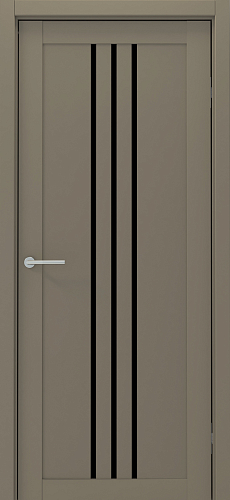 Дверь Франкфурт                                                                    ширина 60 см
                                                                                                    Серый                                                                                                    Винил                                                                                                    Стекло черное